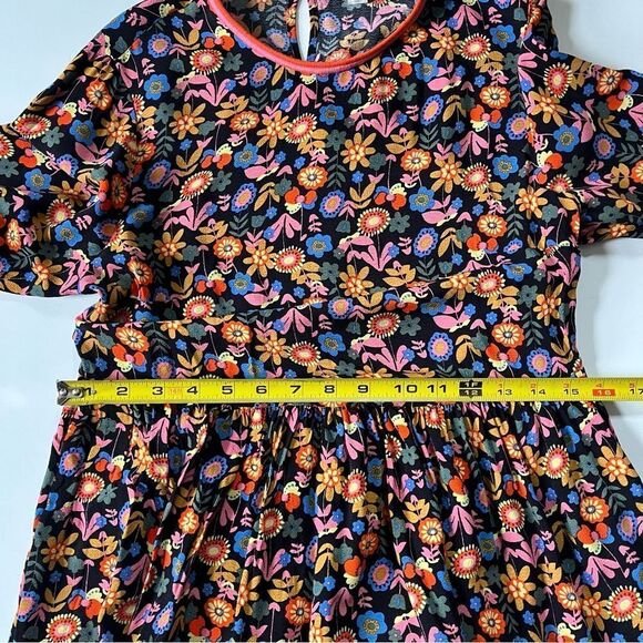 BODEN Trim Detail Maxi Dress Black, Multi Flora Bloom 4 - Picture 7 of 14